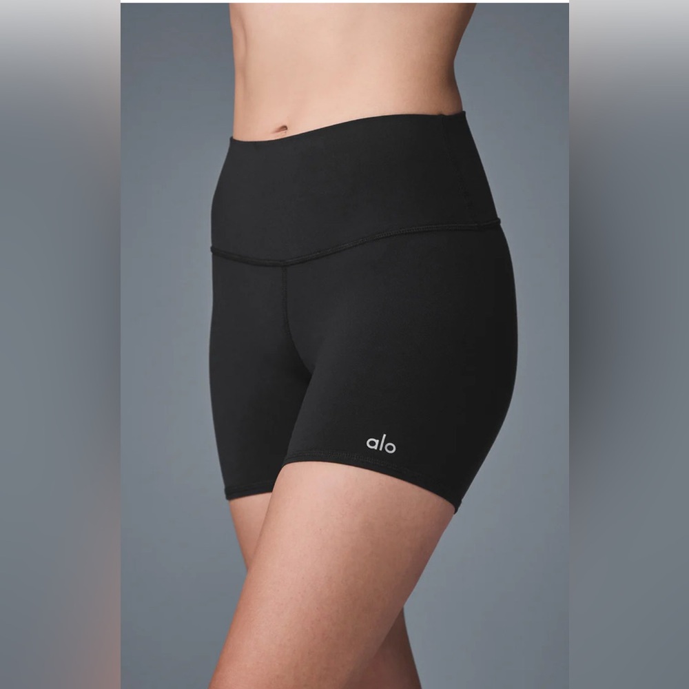 ALO Yoga Black High-Waist Bike Shorts